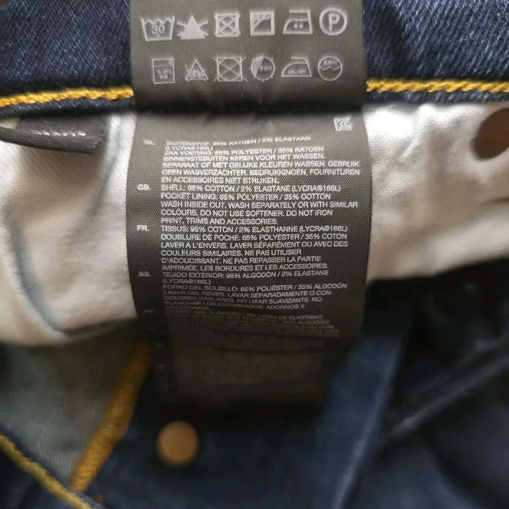 G-STAR Raw Men's 3301 Straight Denim Jeans Med Wash 31x32 (33x31.5) Button Fly